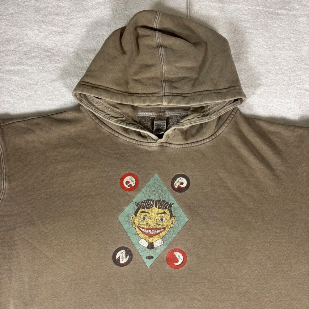 Independent Trading Company Hoodie Mens XL Brown Asbury Park Tillie Graphic Punk